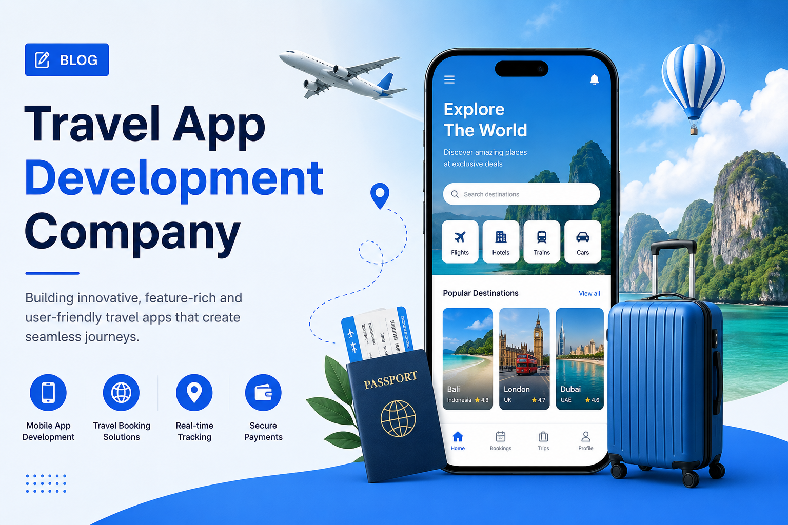 travel website development company
