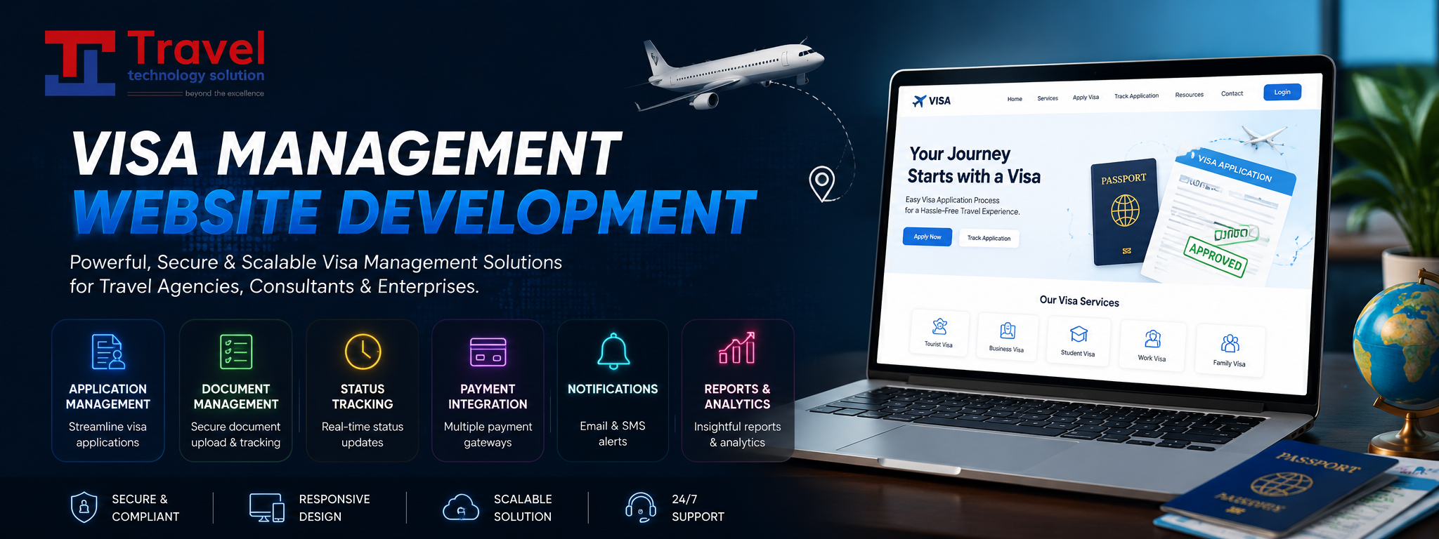 Visa Management Website