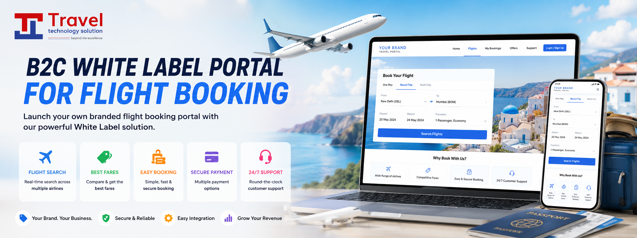 B2C White Label portal for Flight Booking 