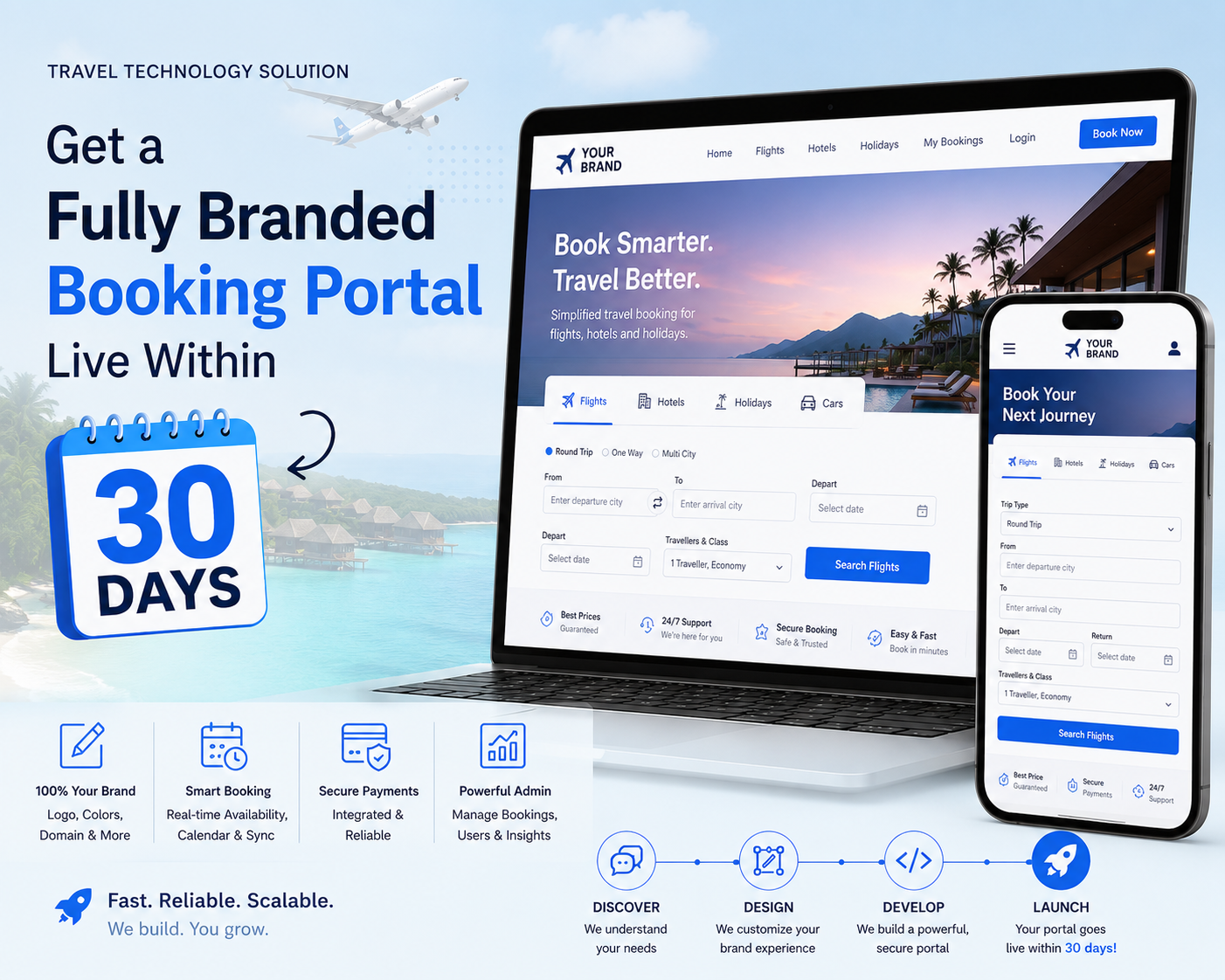 Get a Fully Branded Booking Portal Live Within 30 Days