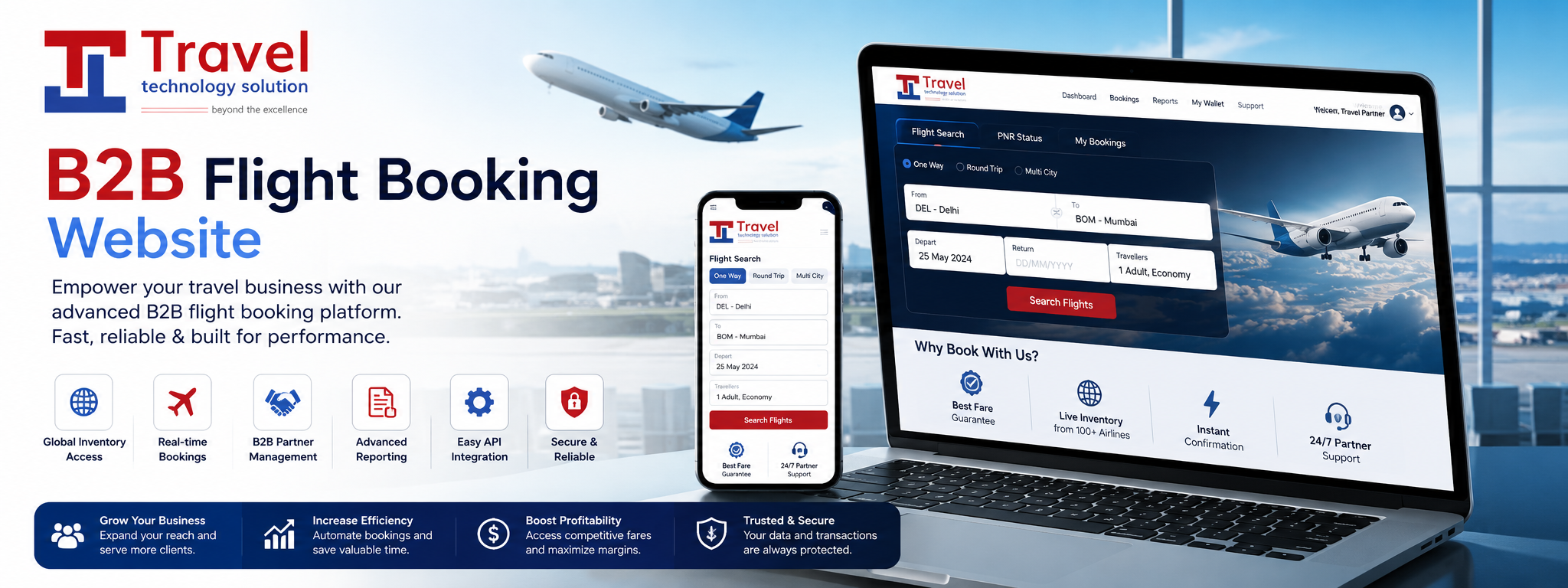 B2B Flight Booking Website 