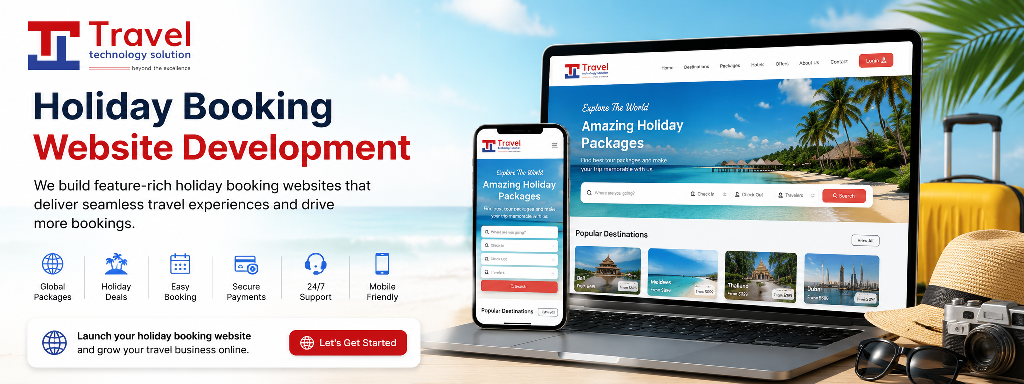 Holiday Booking Website Development