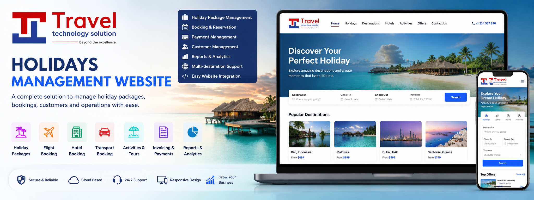 HOLIDAYS MANAGEMENT WEBSITE