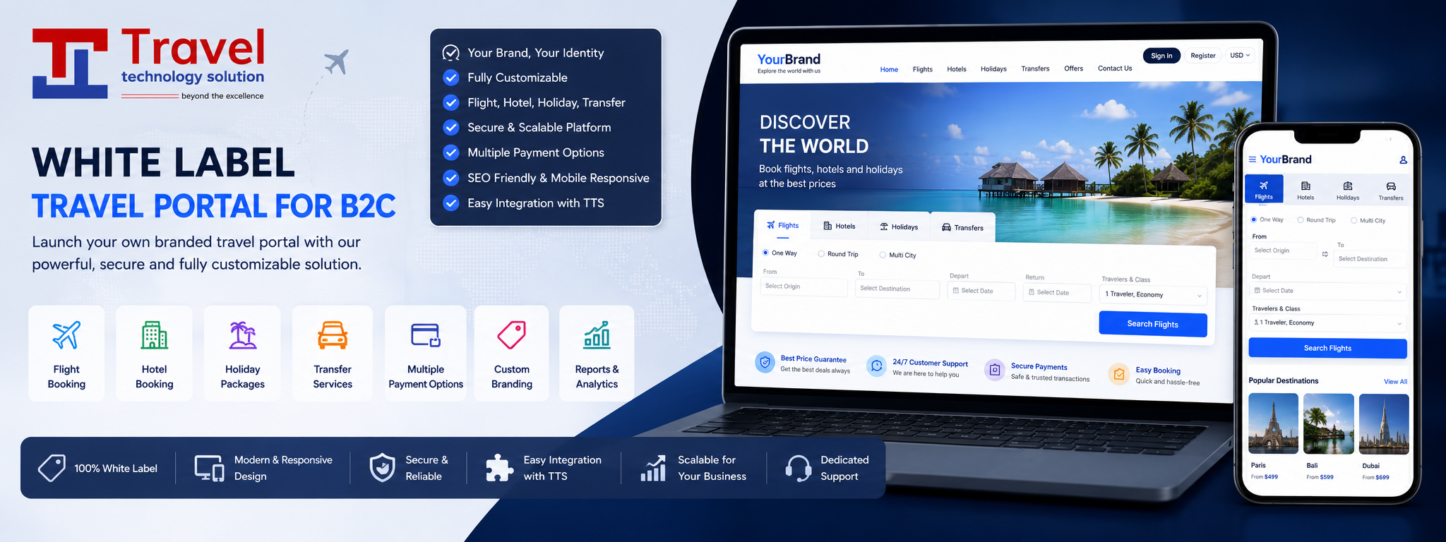White Label Travel Portal For B2C