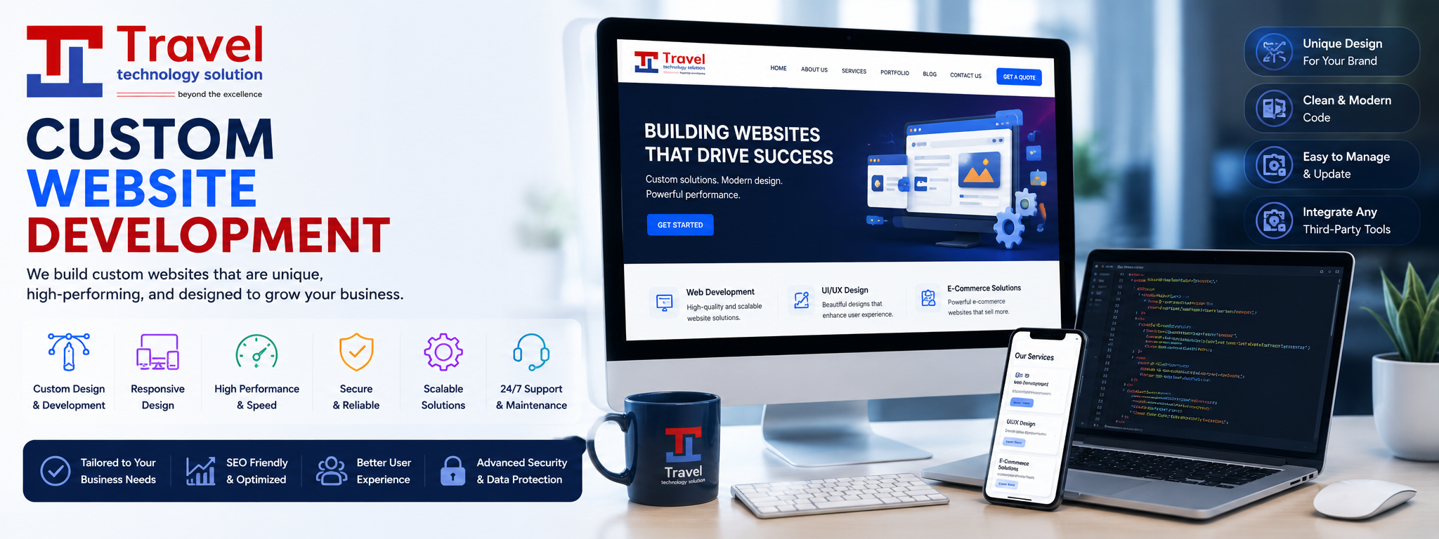 CUSTOM WEBSITE DEVELOPMENT