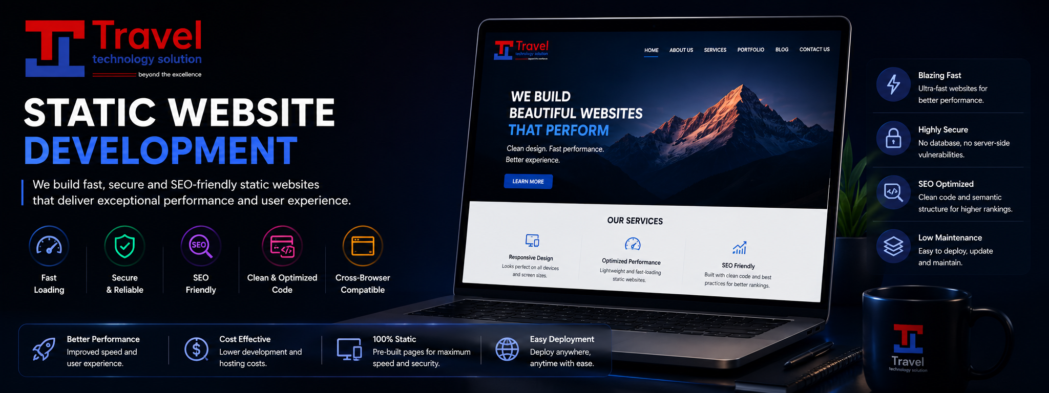 STATIC WEBSITE DEVELOPMENT
