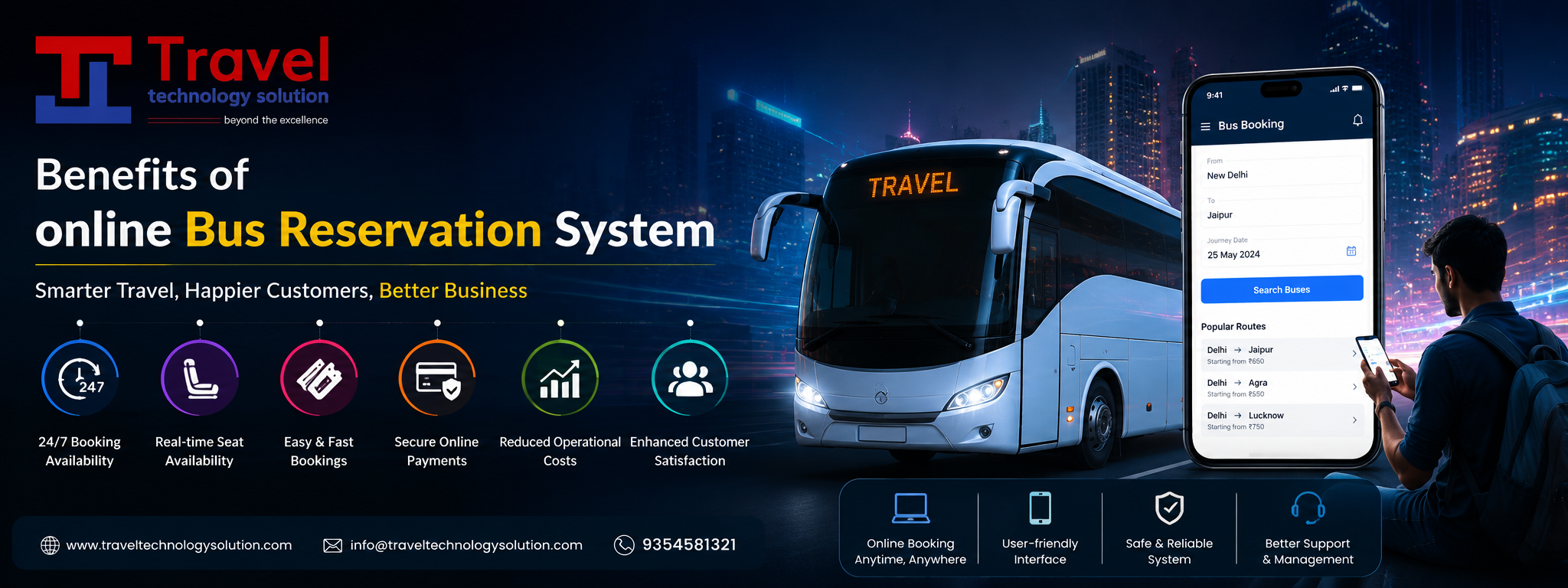 Benefits of online Bus Reservation System 