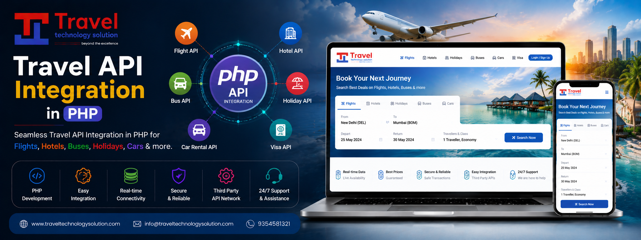 Travel API Integration in PHP