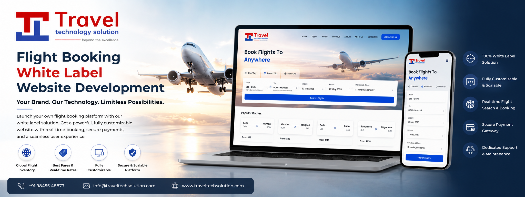 Flight Booking White Label Website Development