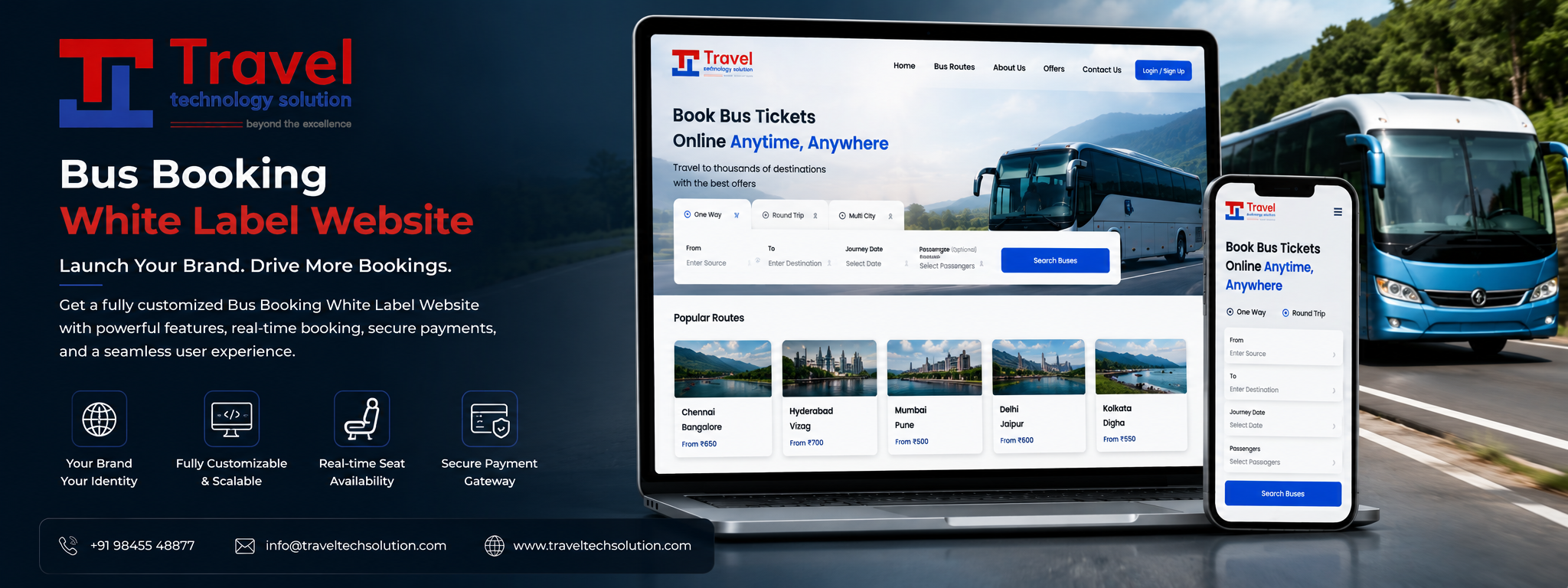 Bus Booking White Label Website