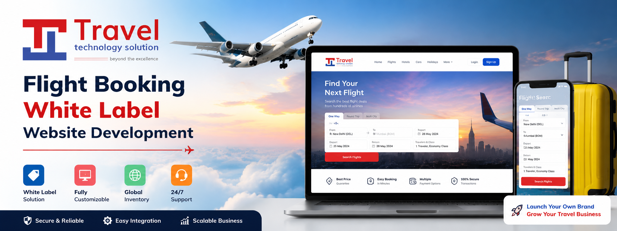 Flight Booking White Label Website Development