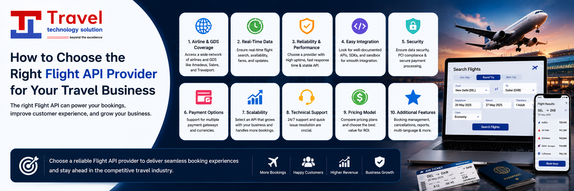 How to Choose the Right Flight API Provider for Your Travel Business