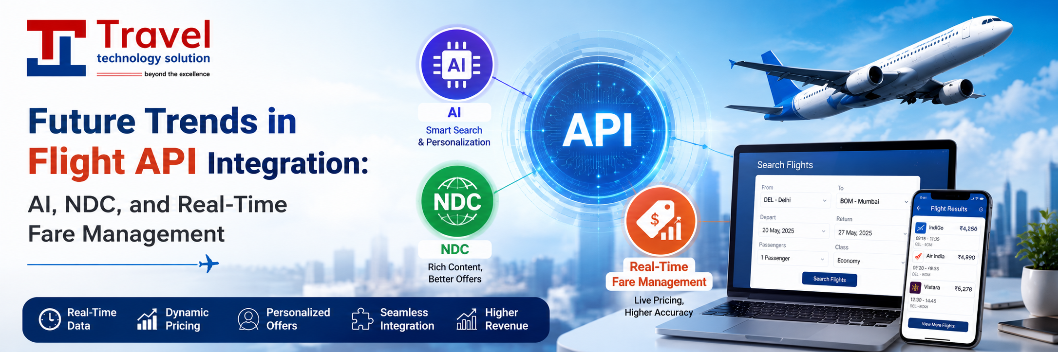 Future Trends in Flight API Integration: AI, NDC, and Real-Time Fare Management