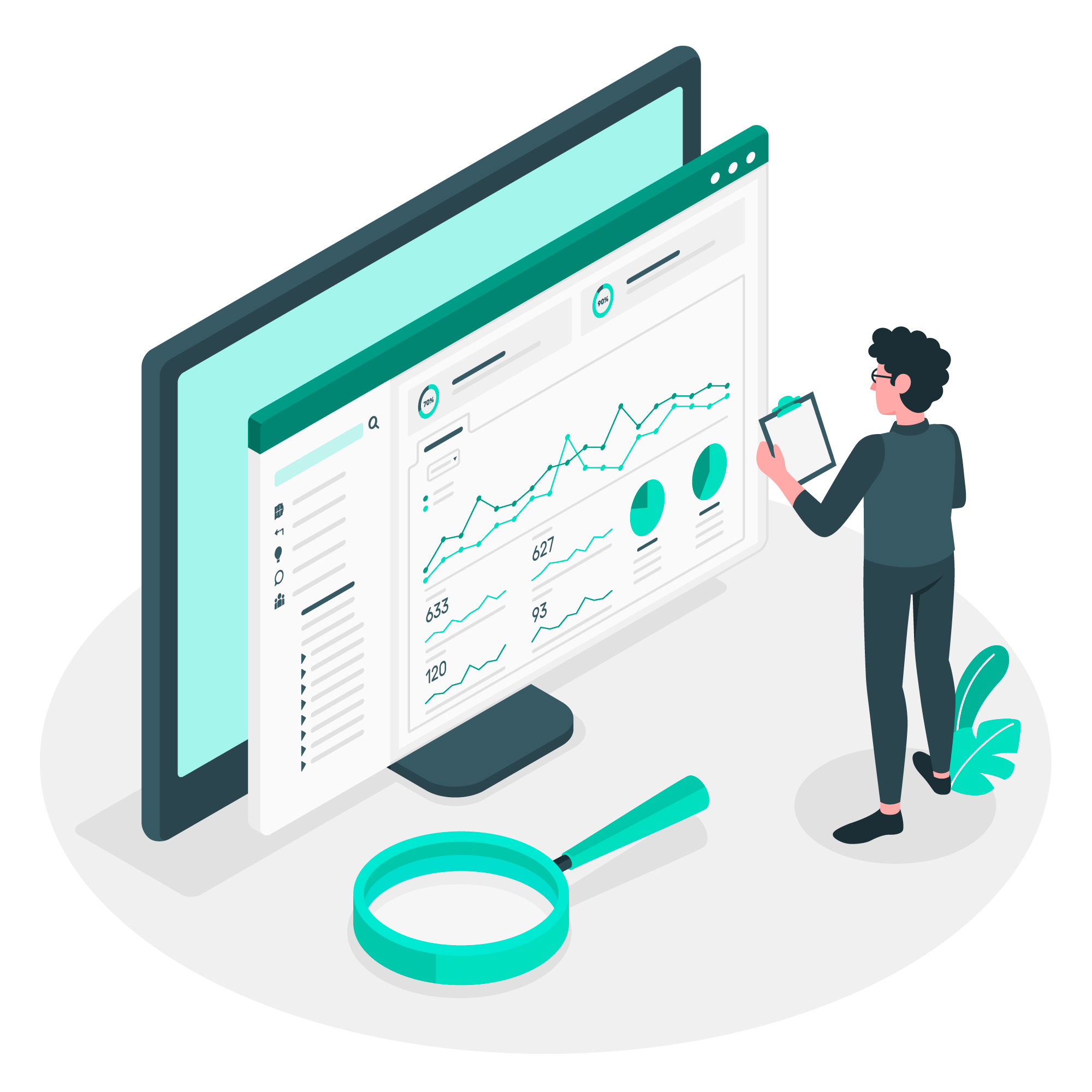 SEO reporting dashboard